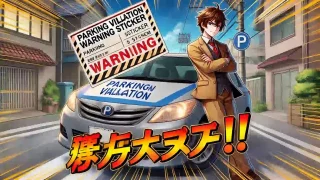 【迷惑駐車撃退】本物そっくり！駐車違反警告ステッカーで迷惑駐車を徹底排除 